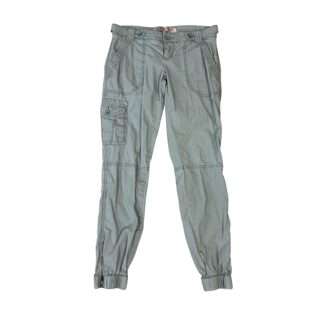 Guess Cargo Jogger Slim Olive Green Pants US Women's 2